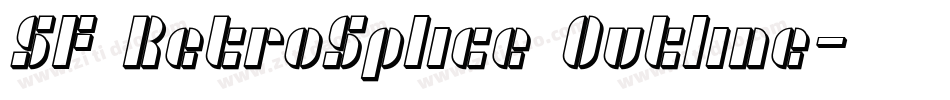 SF RetroSplice Outline字体转换